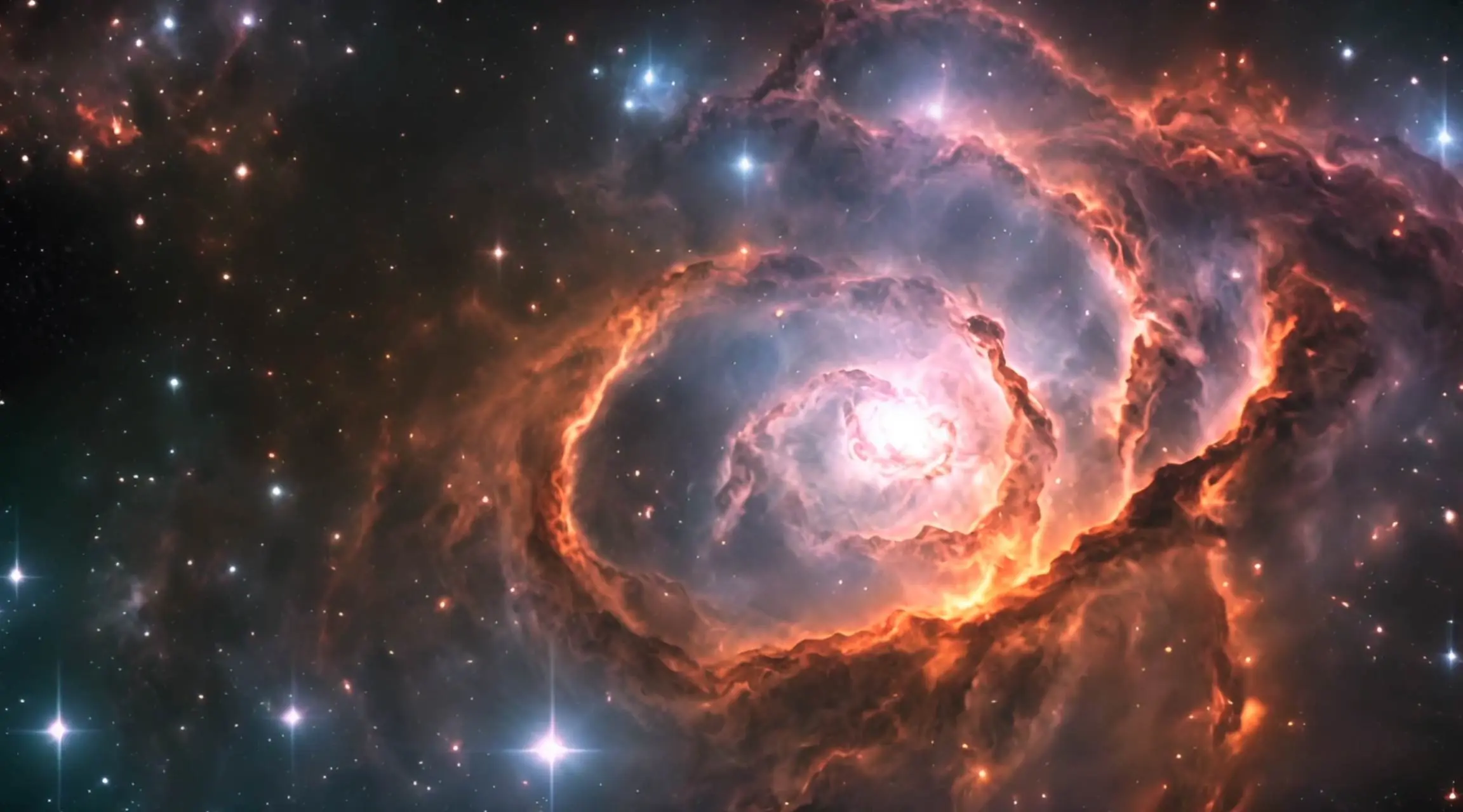 Star Birth in Deep Space Nebula Motion Graphic